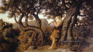 フルートを吹く羊飼い ポーランド ギリシャ ローマ ヘンリク・シェミラツキ Oil Paintings